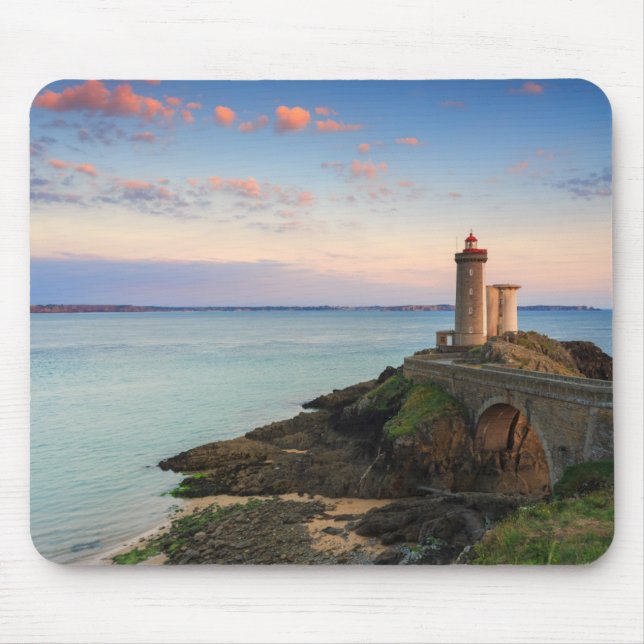 Minou Leuchtturm in Frankreich Mousepad (Vorne)
