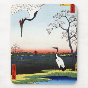 Minowa, Kanasugi, Mikawashima von Utagawa Hiroshig Mousepad