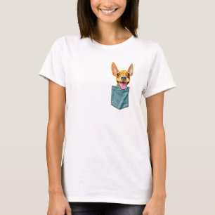 Minpin in Tasche Zwergpinscher Min Pin Welpe T-Shirt