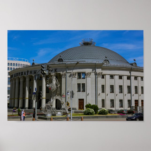 Minsk Belarus Staat Circus Architecture City Poster (Vorne)