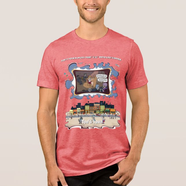 Minstrel Cramps | Literal Wordplay Humor Tri-Blend Shirt (Vorderseite)