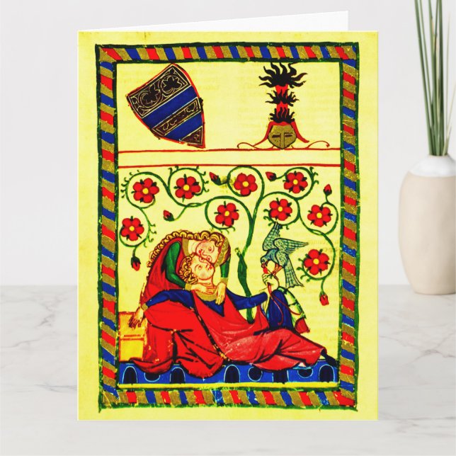 Minstrels von Codex Manesse - Courtly Liebe Karte (Vorderseite)