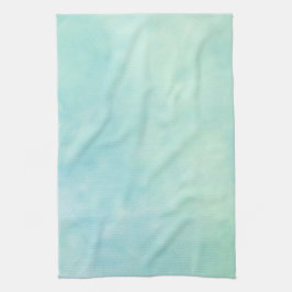 Mint Aqua Blue Gefärbte Krawatte Wasserfarbe Geschirrtuch