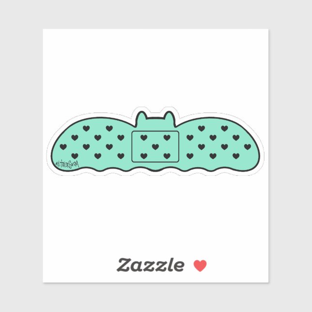 Mint Bat Formband Aufkleber (Blatt)