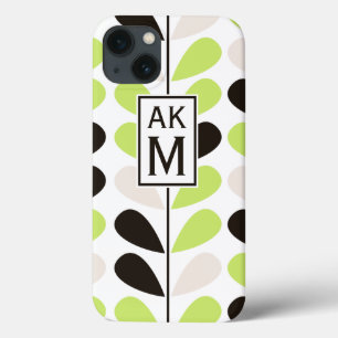 Mint & Black Floral Muster iPad Mini Fall Case-Mate iPhone Hülle