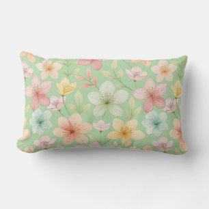 Mint Blossom Lumbar Kissen