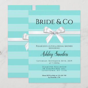 Mint Bride & Co Bridal Dusche Einladung