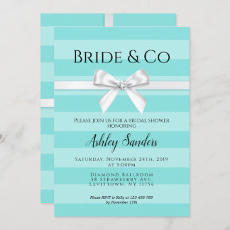 Mint Bride & Co Bridal Dusche Einladung