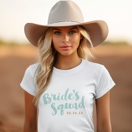 Mint Bride's Squad Personalisiert Brautparty Tanks