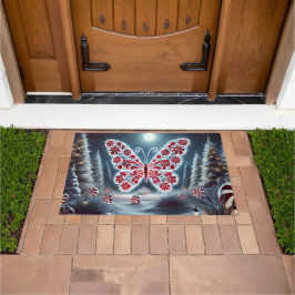 Mint Butterfly Doormat Fußmatte