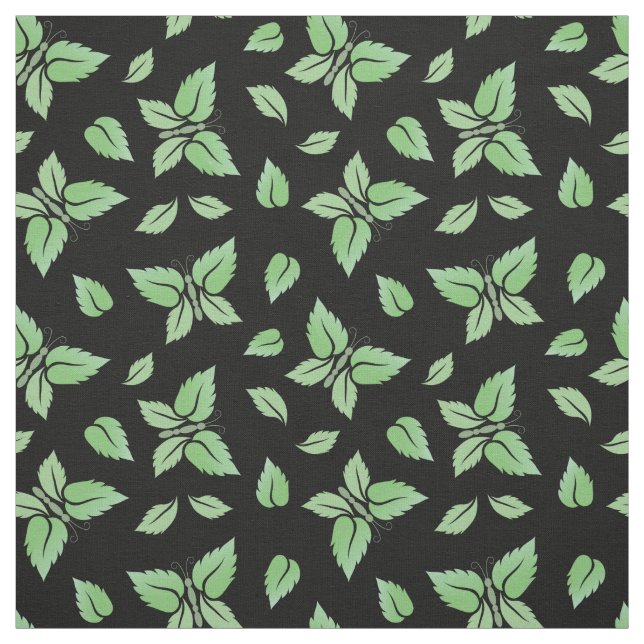Mint Butterfly Pattern Stoff (Muster)