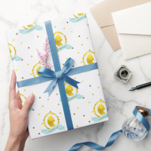 Mint Cameo Princess Birthday Geschenkpapier