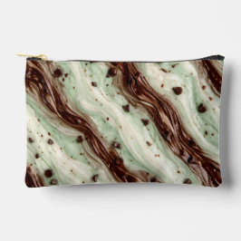 Mint Chocolate Chip Milkshake Marble Design Zubehörtasche
