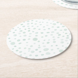 Mint Confetti Aquarell Dots Paper Untersetzer