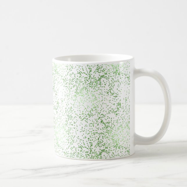 Mint Confetti Dots Kaffeetasse (Rechts)
