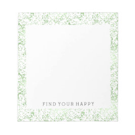 Mint Confetti Dots Notizblock