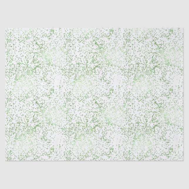 Mint Confetti Dots Seidenpapier (Vorderseite)