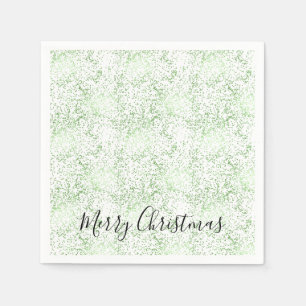 Mint Confetti Dots Weihnachten Serviette