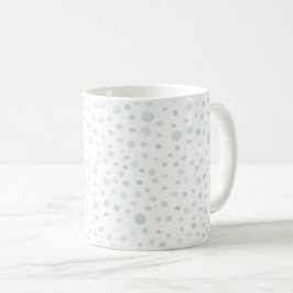 Mint Confetti Wasserfarbe Dots Klassische Tasse