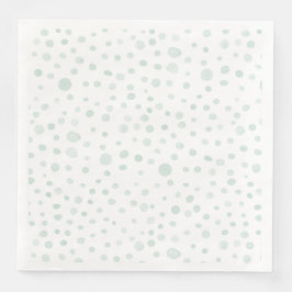 Mint Confetti Wasserfarbe Dots Papier Napkin Serviette