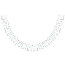 Mint Confetti Wasserfarben Dots Jagdflagge