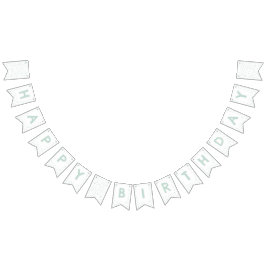 Mint Confetti Wasserfarben Dots Jagdflagge Wimpelkette