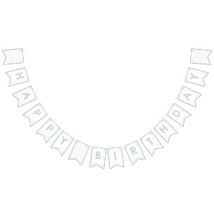 Mint Confetti Wasserfarben Dots Jagdflagge Wimpelkette