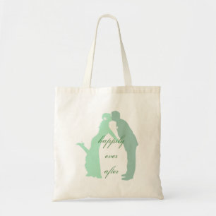 Mint Couple Wedding Tragetasche