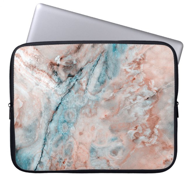 Mint Emperador Marmoronyx Laptopschutzhülle (Vorderseite)