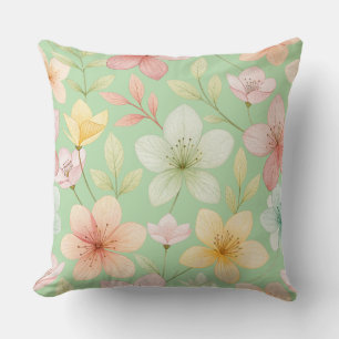 Mint Floral 20"x20" Zierkissen