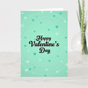 Mint Frohe Valentinstag-Karte Karte