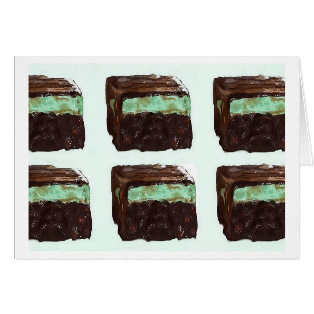Mint Fudge Brownie Card (Vorderseite (Horizontal))