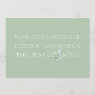 Mint Funny Bridesmaid / Vorschlag für Trauzeugin Einladung