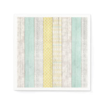 Mint & Gelb Boho Geometrisches Muster Rustikales H