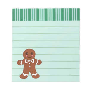 Mint Gingerbrot Notepad Notizblock