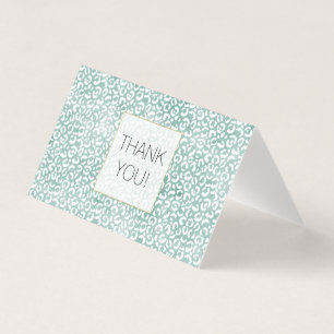 Mint Glam Leopard Print Vielen Dank