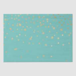 Mint Gold Confetti Seidenpapier