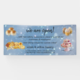 Mint & Gold Whisk Bakery Business Wiedereröffnung  Banner