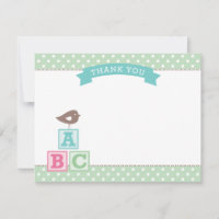 Mint Green ABC Blocks | Babydusche
