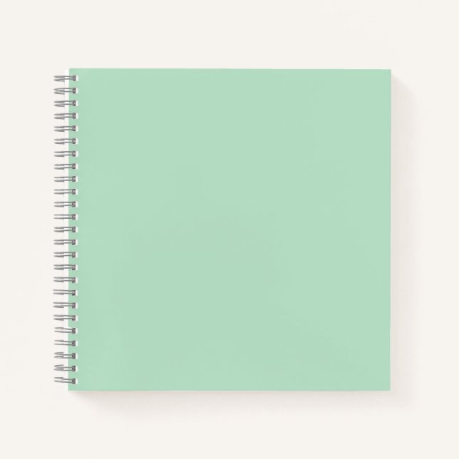 Mint Green Aesthetic Spiral Notebook Notizbuch (Vorderseite)