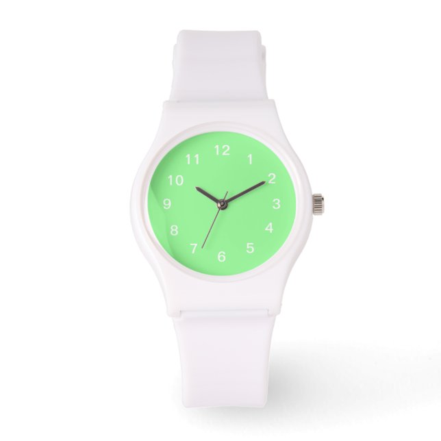 Mint Green Armbanduhr (Vorderseite)