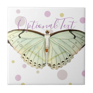 Mint Green Beauty Butterfly Fliese