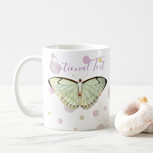 Mint Green Beauty Butterfly Kaffeetasse (Mit Donut)