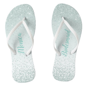 Mint Green Bridesmaid Hochzeit Flip Flops