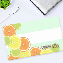 Mint Green Citrus Fruit Slices