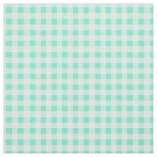 Mint Green Classic Gingham Prüfmuster Stoff