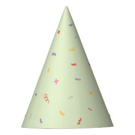 Mint Green Confetti Birthday Party Hat Partyhütchen