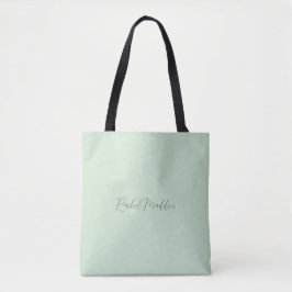 Mint Green Feminine Minimalistisch Script Individu