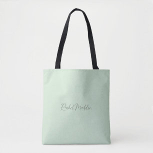 Mint Green Feminine Minimalistisch Script Individu