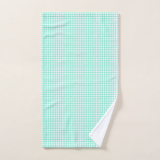 Mint Green Gingham Pattern Kleiner Karo Kariert Handtuch